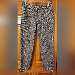 White House Black Market Monochrome Geometric Pants